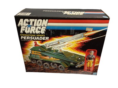 Lot 218 - Hasbro c1988 Action Force International Heroes Persuader No.6038 & Air Defence No.6663, both boxed (2)