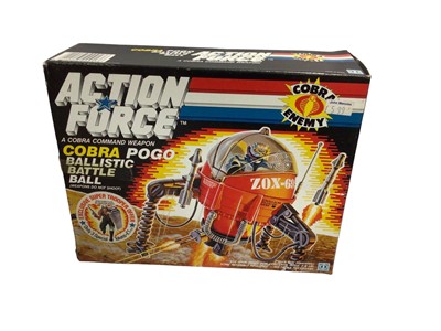 Lot 219 - Hasbro c1988 Action Force Cobra Pogo Ballistic Battle Ball No.6170 (box sellotaped) & Surveillance Port Battle Station No.6170, boxed (2)