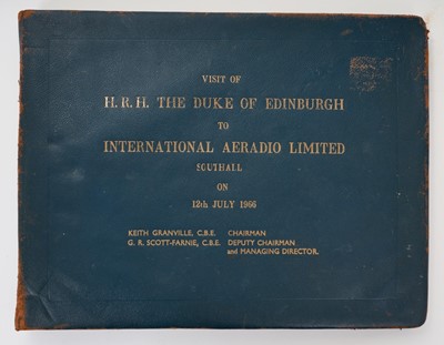 Lot 96 - H.R.H. The Duke of Edinburgh Royal Visit photograph album to International Aeradio Ltd  1966