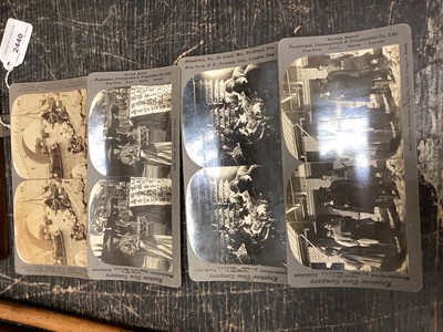 Lot 2437 - Collection of stereo viewing cards and viewer