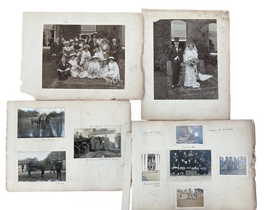 Lot 1415 - First World War period military photograph album including R V Hospital Netley