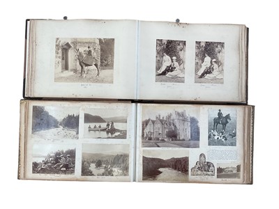 Lot 1427 - Two late Victorian/Edwardian photograph albums