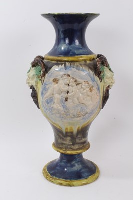 Lot 318 - Large majolica vase