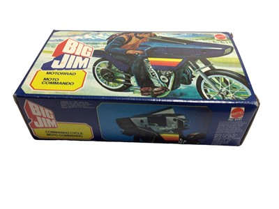 Lot 239 - Mattel c1982 Big Jim Commando Cycle (French Version), boxed with instructions & stickers No.5141