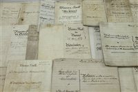 Lot 2541 - 18th / 19th century indentures relating to...