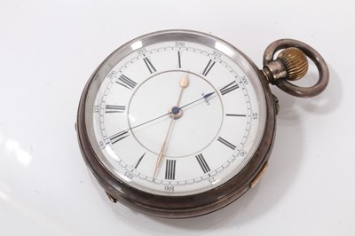Lot 885 - Two Waltham pocket watches in gold plated cases, a Victorian silver pocket watch and a Swiss silver fob watch (4)