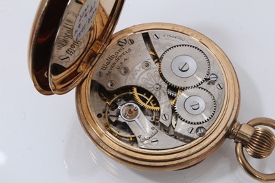 Lot 885 - Two Waltham pocket watches in gold plated cases, a Victorian silver pocket watch and a Swiss silver fob watch (4)