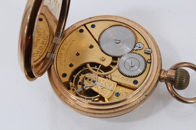 Lot 885 - Two Waltham pocket watches in gold plated cases, a Victorian silver pocket watch and a Swiss silver fob watch (4)