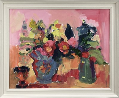 Lot 198 - Annelise Firth (b.1961) oil on canvas - ‘Spring Flowers’, signed, 40cm x 50cm, framed