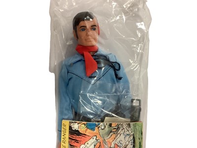 Lot 189 - Marx Toys The Lone Ranger Rides Again action figures Masked Rider No.7400 & Red Sleeves No.7404, boxed (2)