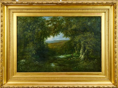Lot 1306 - William Henry Crome (1806-1873) oil on canvas - View of Sheringham, Norfolk, 61cm x 91cm, in gilt frame