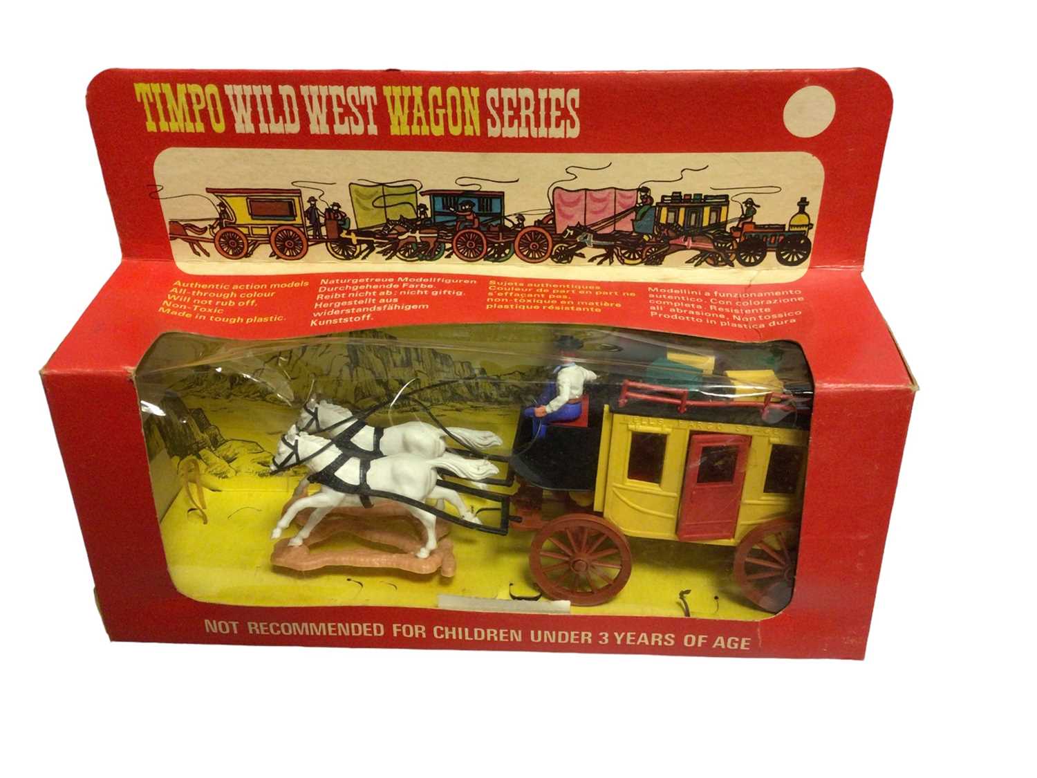 Lot 242 - Timpo Wild West Wagon Series Wells Fargo Stage Coach, boxed No.270 (1)