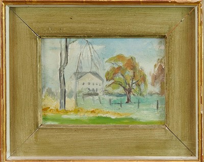 Lot 1308 - Mary Potter (1900-1981) oil on board - Sun in a Tree