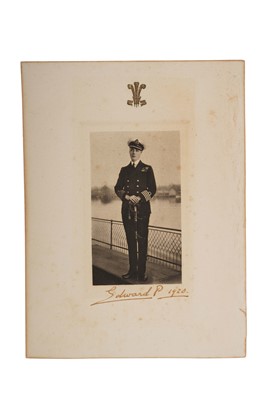 Lot 147 - H.R.H. Edward Prince of Wales (later H.M. King Edward VIII and Duke of Windsor), signed presentation portrait photograph