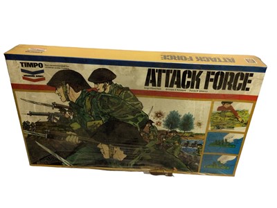 Lot 250 - Timpo Modern Army Attack Force, with assault craft, soldiers, accessories & layout sheet, sealed box but split to one edge (1)