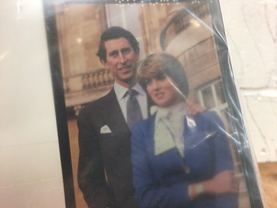 Lot 150 - Collection of six 1980s colour photograph transparencies of Princess Diana and H.R.H.Prince Charles Prince of Wales by Lord Snowdon and Terence Donovan including their engagement