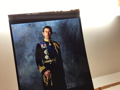 Lot 150 - Collection of six 1980s colour photograph transparencies of Princess Diana and H.R.H.Prince Charles Prince of Wales by Lord Snowdon and Terence Donovan including their engagement