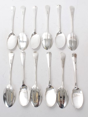 Lot 415 - Set of 12 contemporary silver Sauce Spoons, probably made for the American market