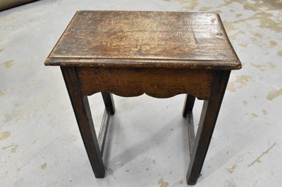 Lot 1649 - Early 18th century oak joint stool