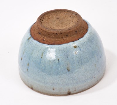 Lot 306 - Bernard Leach bowl with turquoise glaze. Provenance: By Decent from Amy and John Millar Watt, artists in the St Ives group and friends of Leach