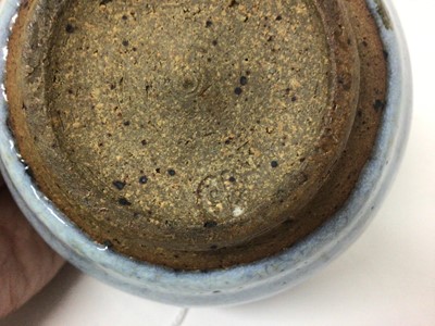 Lot 306 - Bernard Leach bowl with turquoise glaze. Provenance: By Decent from Amy and John Millar Watt, artists in the St Ives group and friends of Leach
