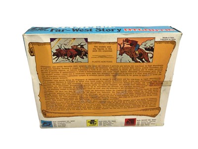 Lot 263 - Atlantic 1:32 Scale Far West Story General Custer No.1211, U.S Camp No.1207, Davy Crockett No.1205, Kit Carson No.1208, Outlaws & Sheriffs No.1214 (x2), Gold Rush No.1210 (x2) & Stampede (x11), all...