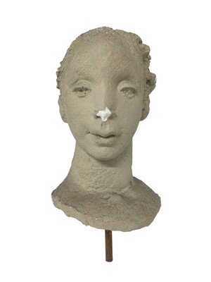 Lot 1104 - *Thomas Bayliss Huxley-Jones (1908-1969) plaster head study, 38cm high