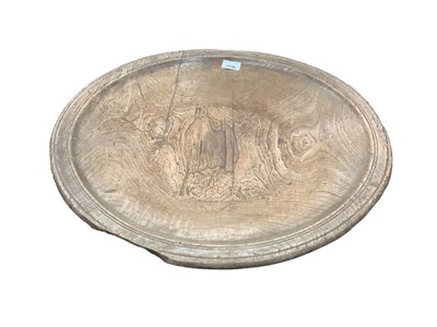 Lot 1116 - Very large 19th century turned wood platter