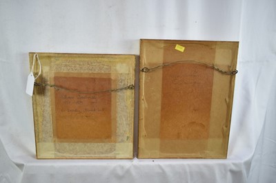 Lot 1286 - William Woodhouse (1857-1939) pencil and watercolour sketch, A Fox, 13.5cm x 12.5cm, together with another sketch of a kangaroo, 16.5cm x 12cm, in glazed gilt frames