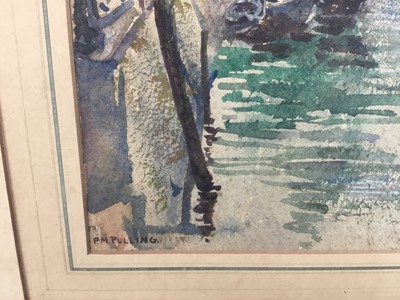 Lot 82 - Phyllis Mary Pulling (1892-1949) watercolour - Venetian Canal, signed, 23cm x 17cm in glazed frame