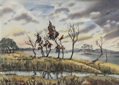 Lot 88 - Mary Alston, contemporary, watercolour - Wester Ross, signed and inscribed, 27cm x 38cm, in glazed frame