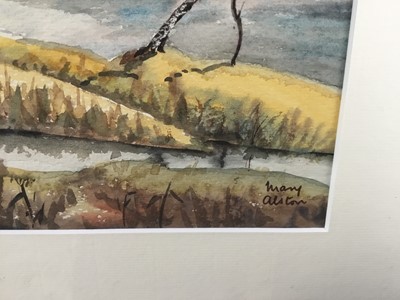 Lot 88 - Mary Alston, contemporary, watercolour - Wester Ross, signed and inscribed, 27cm x 38cm, in glazed frame