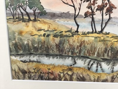 Lot 88 - Mary Alston, contemporary, watercolour - Wester Ross, signed and inscribed, 27cm x 38cm, in glazed frame