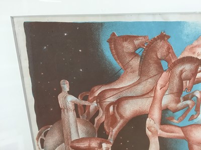 Lot 87 - William Frederick Colley (1907-1957) signed lithograph - Greek Myth, 46cm x 35cm, in glazed frame