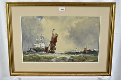 Lot 1527 - *Frank Henry Mason (1876-1965) watercolour - Shipping off the Coast