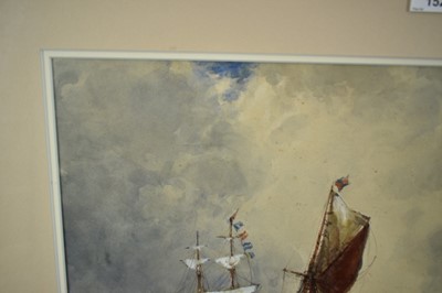 Lot 1527 - *Frank Henry Mason (1876-1965) watercolour - Shipping off the Coast