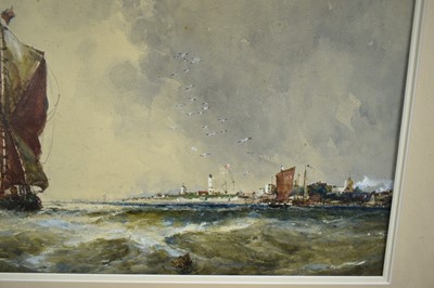 Lot 1527 - *Frank Henry Mason (1876-1965) watercolour - Shipping off the Coast