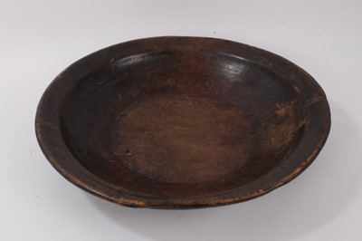 Lot 1135 - 18th/19th century turned sycamore dairy bowl