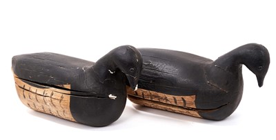 Lot 1134 - Pair of antique decoy ducks