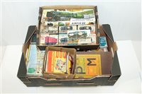 Lot 2813 - Selection of jigsaw puzzles, Airfix Railway...