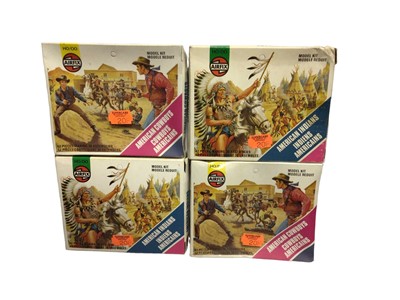 Lot 278 - Airfix HO OO including cowboys & Indians, Robin Hood (blue box), WWII & Waterloo soldiers