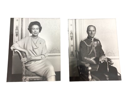 Lot 169 - H.M. Queen Elizabeth II and H.R.H. The Duke of Edinburgh, pair fine portrait photographs