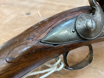 Lot 907 - Good quality Georgian 10 bore Flintlock sporting gun by Sikes (Melford?)