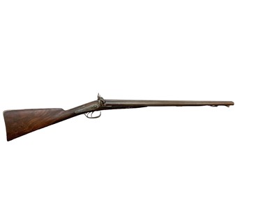 Lot 911 - Victorian percussion double barrelled sporting gun by G.W. Bales, Ipswich