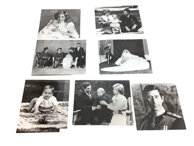 Lot 176 - H.R.H. Diana Princess of Wales and other members of the Royal Family, seven1980s portrait photographs including the infant Prince William (7)