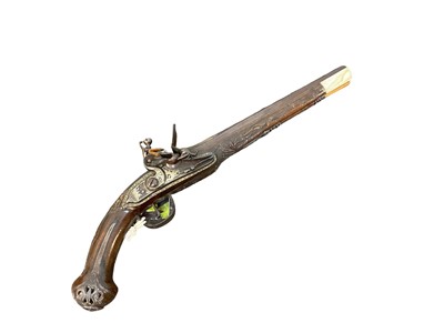 Lot 905 - Good quality 19th century Eastern/Balkern  flintlock holster pistol