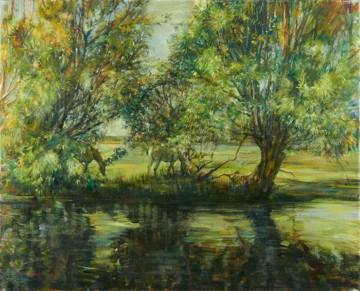Lot 1461 - *Louise Millar Watt (contemporary) after John Millar Watt, oil on canvas, Breeze, signed, 66 x 82cm