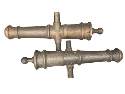 Lot 1625 - Pair of ornamental cannon