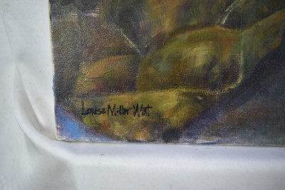 Lot 1463 - *Louise Millar Watt (contemporary) oil on canvas, still life in a Japanese vase, signed, 42 x 50cm