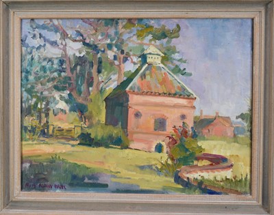 Lot 1455 - *Mary Millar Watt (1924-2023) oil on canvas, Thornage Hall, signed, 35 x 48cm, framed